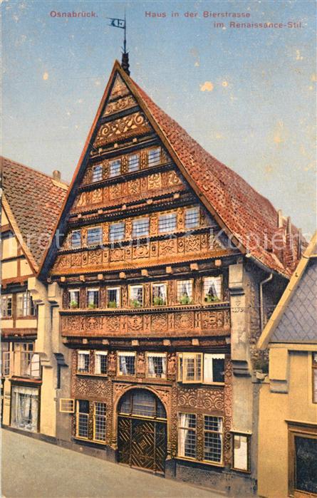 Osnabrueck Renaissance Haus in der Bierstrasse Historisches Gebaeude