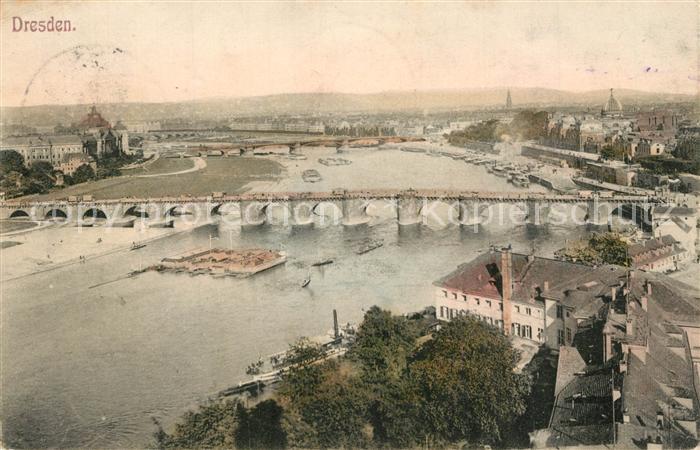 Dresden Panorama Elbbruecke