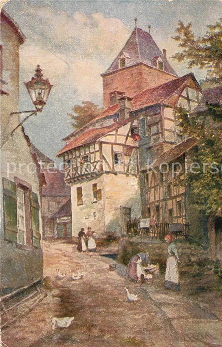 Blankenheim Ahr Ahrquelle Kuenstlerkarte