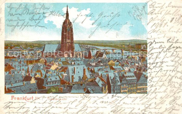 Frankfurt Main Stadtbild mit Dom