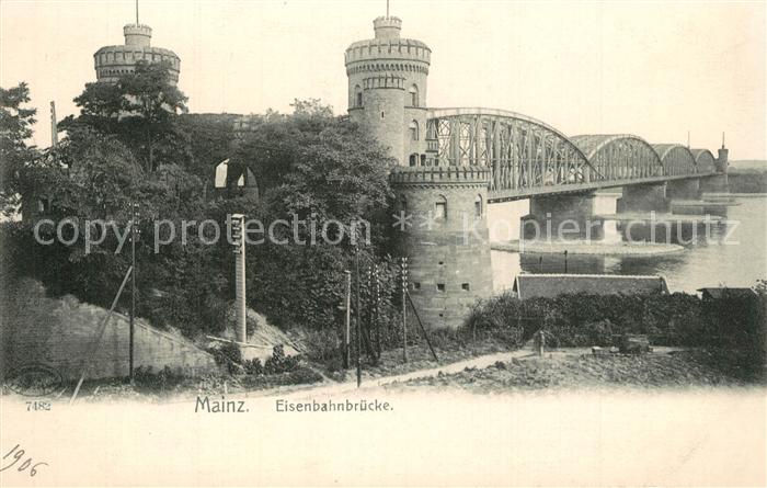 Mainz Rhein Eisenbahnbruecke