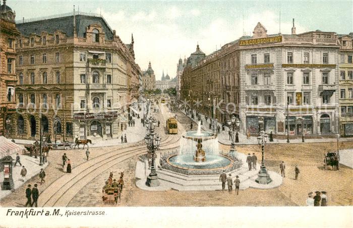 Frankfurt Main Kaiserstrasse Brunnen