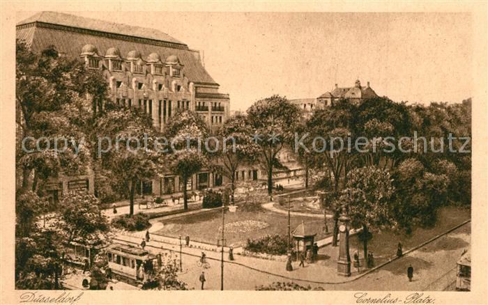 Duesseldorf Corneliusplatz Kupfertiefdruck