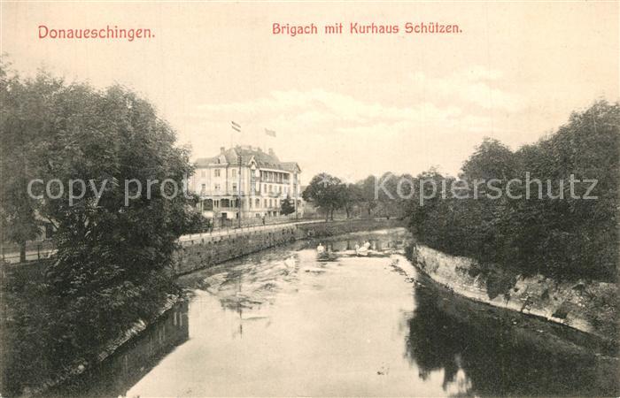 Donaueschingen Brigach mit Kurhaus Schuetzen