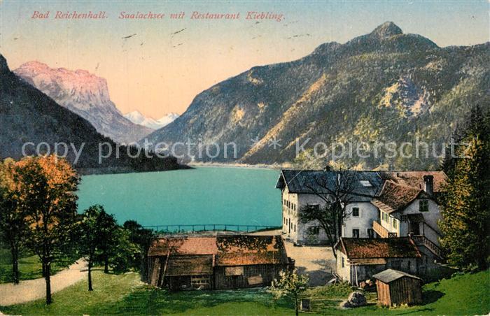Bad Reichenhall Saalachsee mit Restaurant Kiebling Alpen
