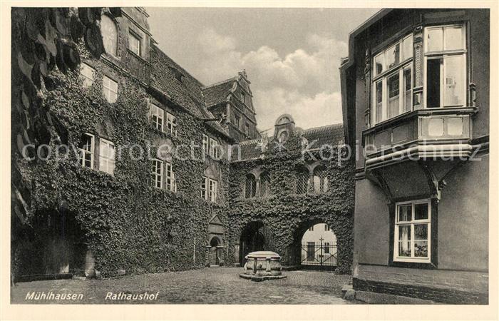 Muehlhausen Thueringen Rathaushof