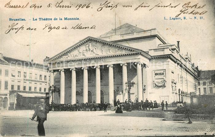 Bruxelles Bruessel Theatre de la Monnaie