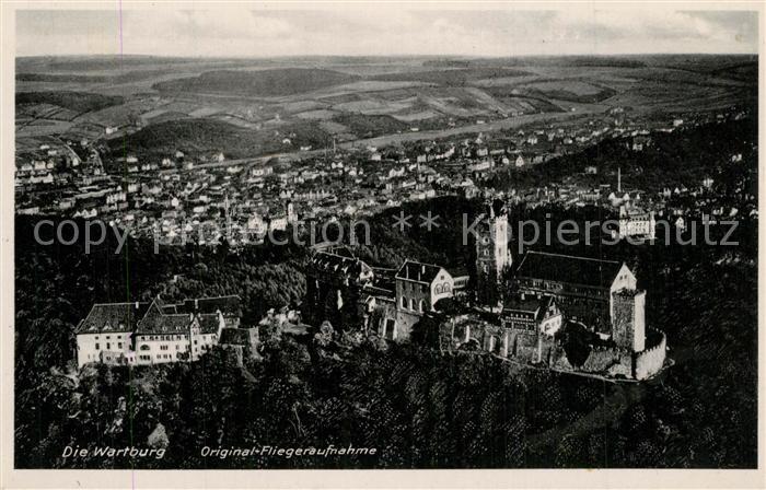 Wartburg Eisenach Fliegeraufnahme