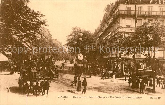 Paris Boulevard Italien Boulevard Montmartre