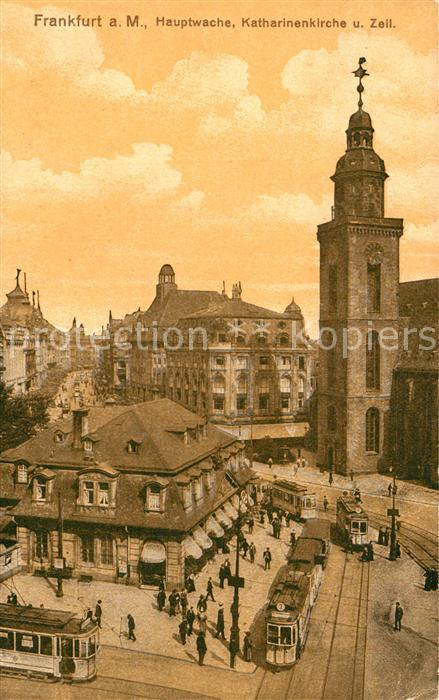 Frankfurt Main Hauptwache Katharinenkirche Zeil