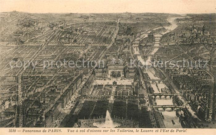 Paris Fliegeraufnahme Panorama