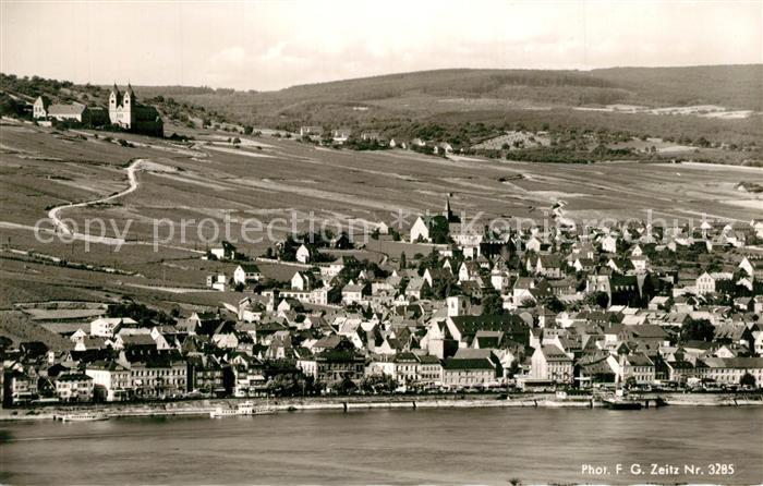 Ruedesheim Rhein Kloster Sankt Hildegard Panorama