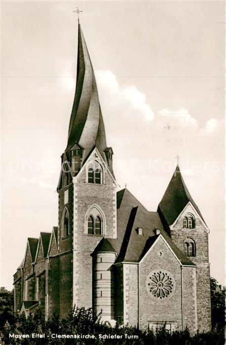 Mayen Clemenskirche Schiefer Turm