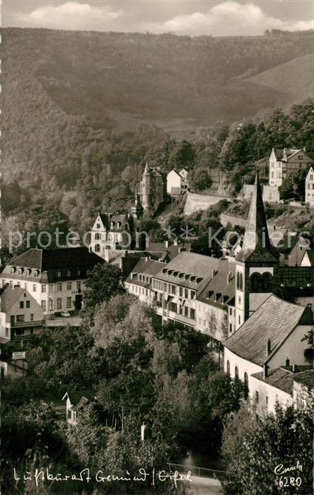 Gemuend Eifel Panorama Kirche Schloss
