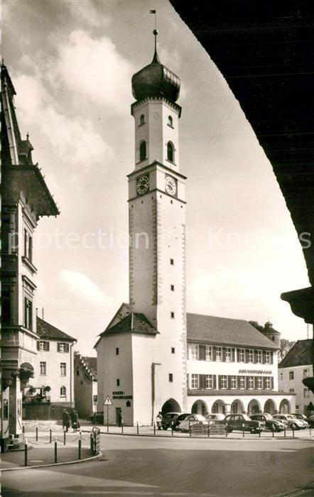 Isny Allgaeu Marktplatz Blaeserturm