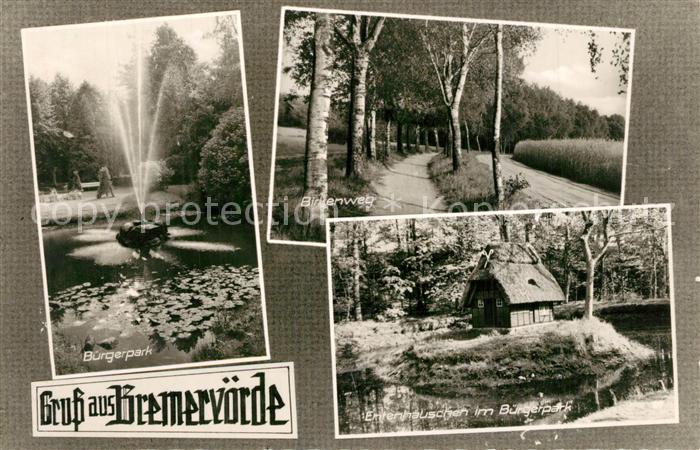 Bremervoerde Buergerpark Birkenweg Entenhaeuschen