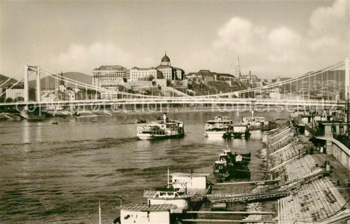 Budapest Hafen Schloss Bruecke