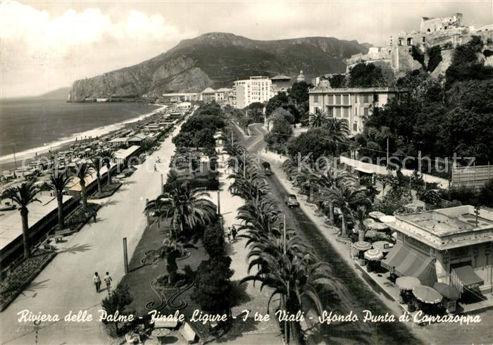 Finale Ligure Tre Viali Sfondo Punta di Capraroppa