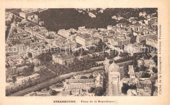 Strasbourg Alsace Place de la Republique Vue Aerienne
