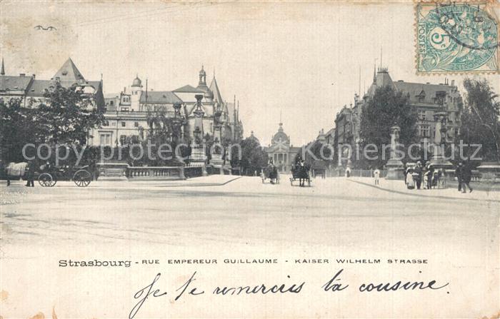 Strasbourg Alsace Rue Empereur Guillaume