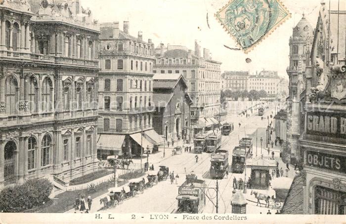 Lyon France Place des Cordeliers