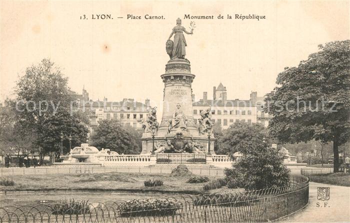 Lyon France Place Carnot Monument de la Republique
