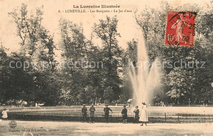 Luneville Bosques Jet d Eau