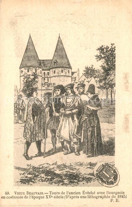 Beauvais 60 Tours de l'Ancien Eveche avec Bourgeois