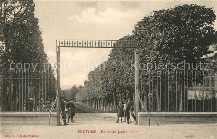 Pontoise Val-d Oise Entr?e du Jardin public