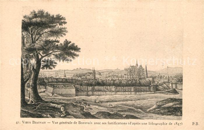 Beauvais 60 Litho de 1847