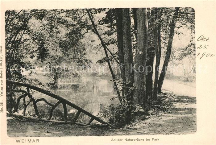 Weimar Thueringen Naturbruecke Park