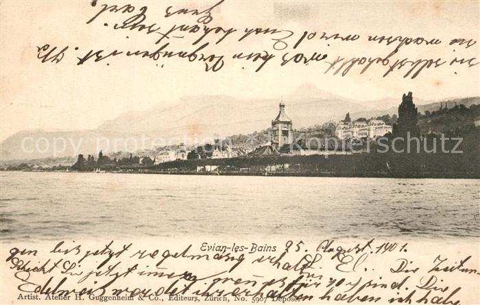 Evian-les-Bains Haute Savoie Panorama