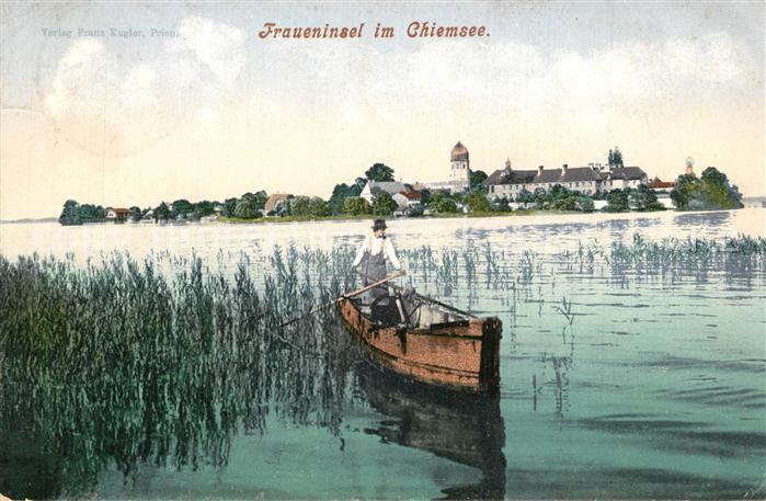 Fraueninsel Chiemsee Boot Panorama