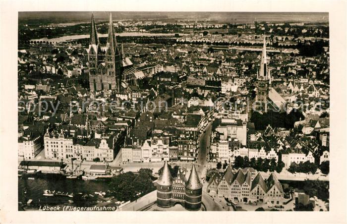 Luebeck Fliegeraufnahme