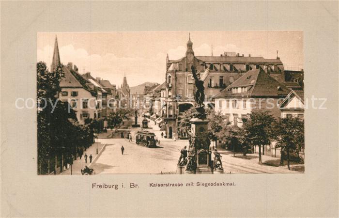 Freiburg Breisgau Kaiserstrasse Siegesdenkmal