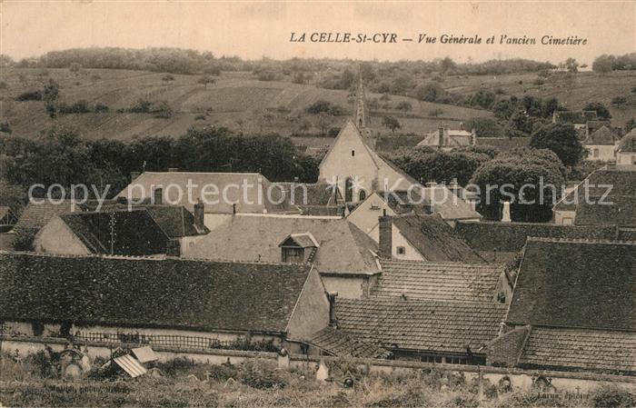 La Celle-Saint-Cyr Panorama ancien Cimetiere