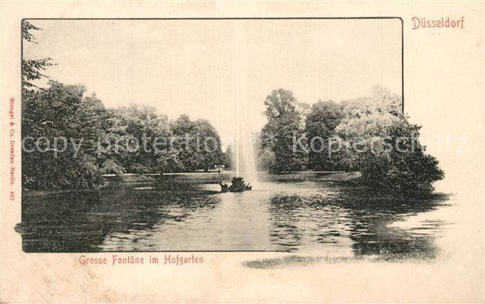 Duesseldorf Grosse Fontaene Hofgarten