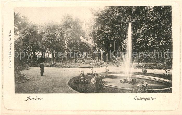 Aachen Elisengarten Wasserfontaene