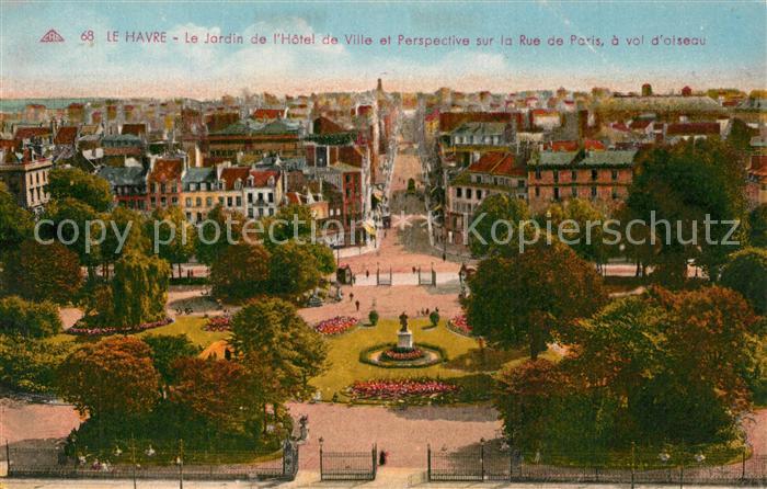 Le Havre Le Jardin Hotel de Ville Rue de Paris