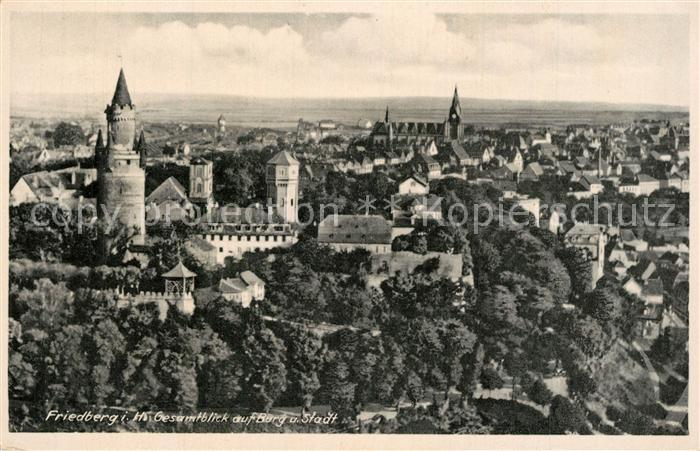 Friedberg Hessen Panorama Burg Stadt