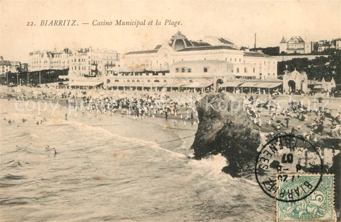 Biarritz Pyrenees Atlantiques Casino Municipal Plage