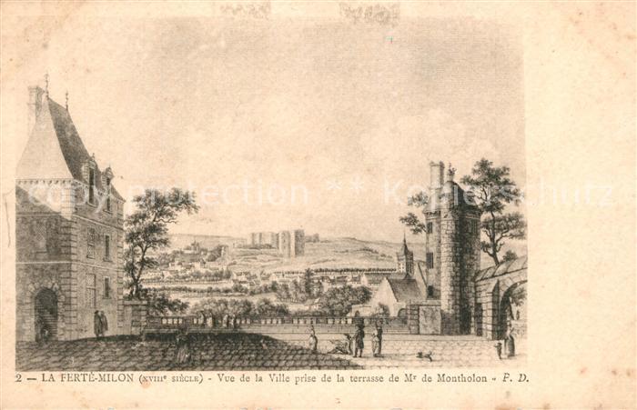 Ferte-Milon La Vue de la Ville Terrassede Montholon