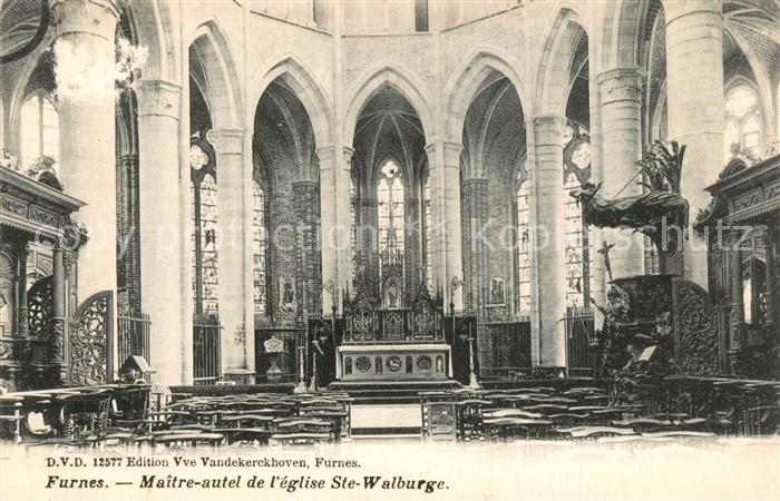 Furnes Maitre autel de eglise Sainte Walburge