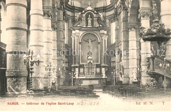Namur sur Meuse Eglise Saint Loup Innenraum
