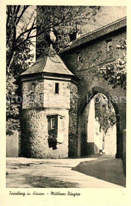 Friedberg Hessen Mittleres Burgtor