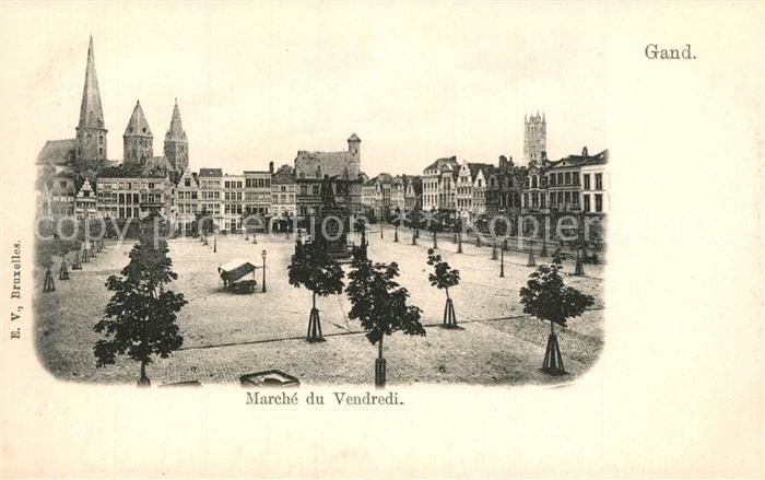 Gand Belgien Marche du Vendredi