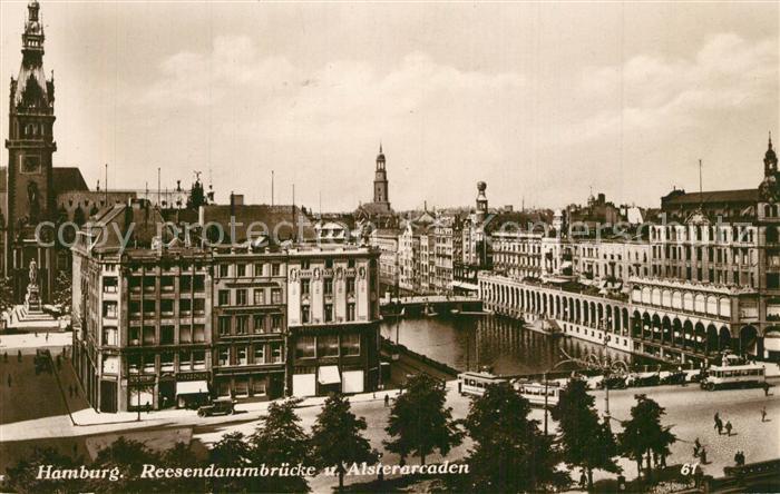 Hamburg Reesendammbruecke Alsterarcaden