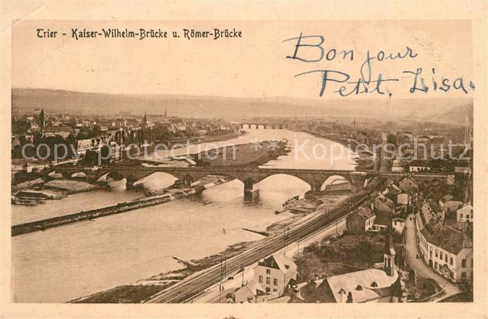 Trier Kaiser Wilhelm Bruecke Roemer Bruecke