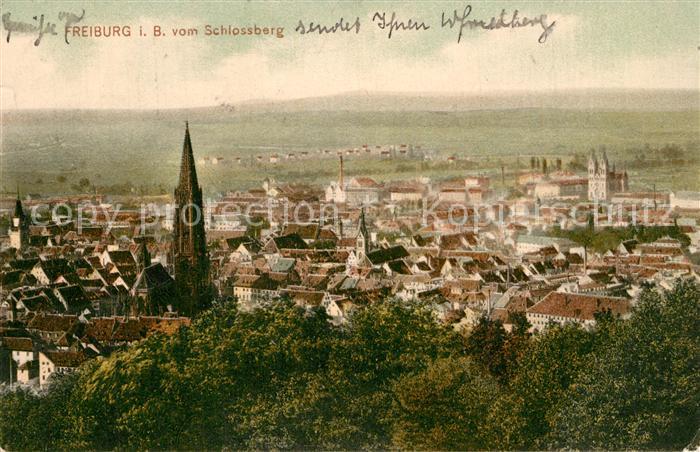 Freiburg Breisgau Panorama Schlossberg