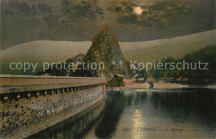 Saint-Etienne 42 Loire La Barrage Mondschein